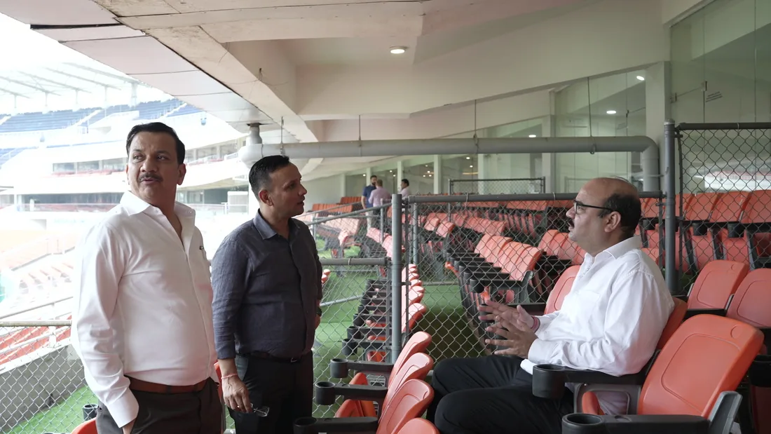 KTP Group leadership at the Ludhiana Lions home stadium