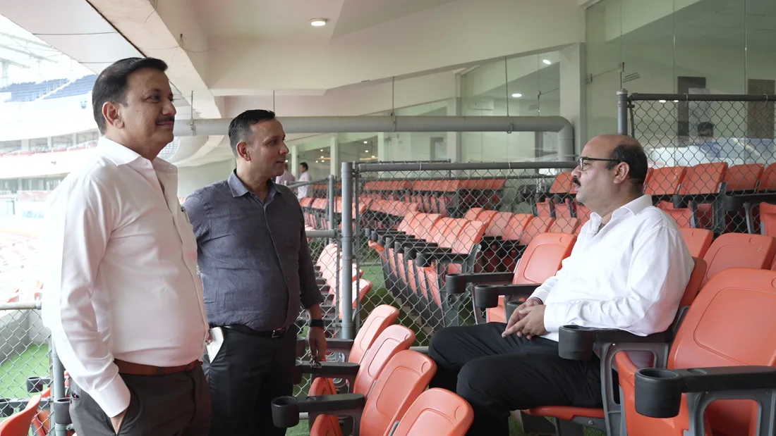 KTP Group leaders in discussion at the Ludhiana Lions ground